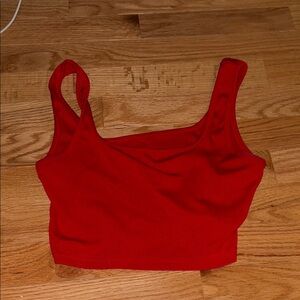 Red Women's Crop Top